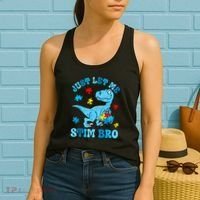 Just Let Me Stim Bro Funny Autism Awareness Women's Tank Top thumb 2