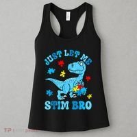 Just Let Me Stim Bro Funny Autism Awareness Women's Tank Top thumb 3