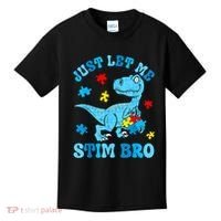Just Let Me Stim Bro Funny Autism Awareness Kids T-Shirt thumb 0