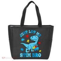 Just Let Me Stim Bro Funny Autism Awareness Tote Bag thumb 0