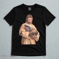 Jesus Loves Moo Deng Bouncy Pig Cute Baby Hippo Meme T-Shirt thumb 5