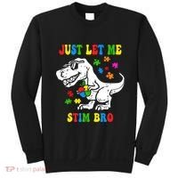 Just Let Me Stim Bro Dinasour Autism Awareness Sweatshirt thumb 0
