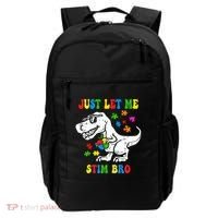 Just Let Me Stim Bro Dinasour Autism Awareness Backpack thumb 0