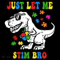 Just Let Me Stim Bro Dinasour Autism Awareness Coffee Mug thumb 5