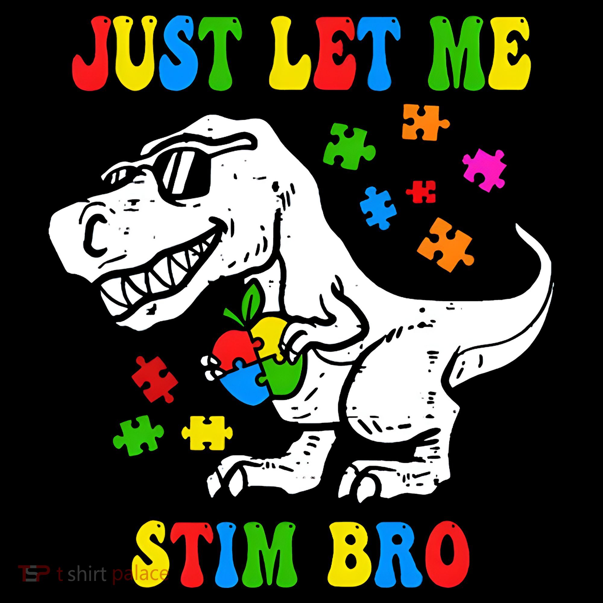 Just Let Me Stim Bro Dinasour Autism Awareness Coffee Mug