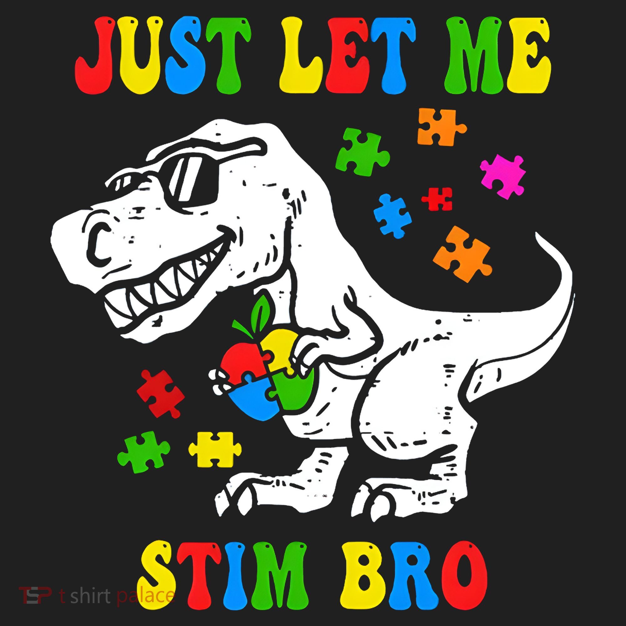 Just Let Me Stim Bro Dinasour Autism Awareness Beanie