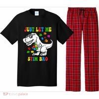 Just Let Me Stim Bro Dinasour Autism Awareness Pajama Set thumb 0