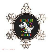 Just Let Me Stim Bro Dinasour Autism Awareness Ornament thumb 0