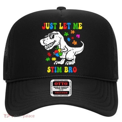 Just Let Me Stim Bro Dinasour Autism Awareness Hat