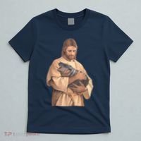 Jesus Loves Moo Deng Bouncy Pig Cute Baby Hippo Meme T-Shirt thumb 5