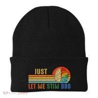 Just Let Me Stim Bro Funny Neurodiversity April Beanie thumb 0