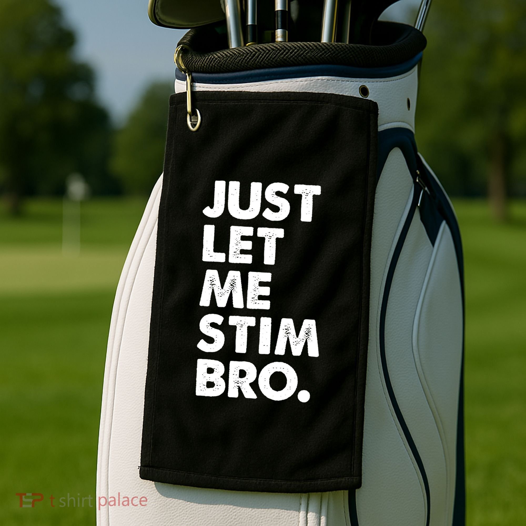 Just Let Me Stim Bro Autism Awareness Golf Towel