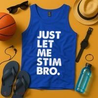 Just Let Me Stim Bro Autism Awareness Tank Top thumb 4