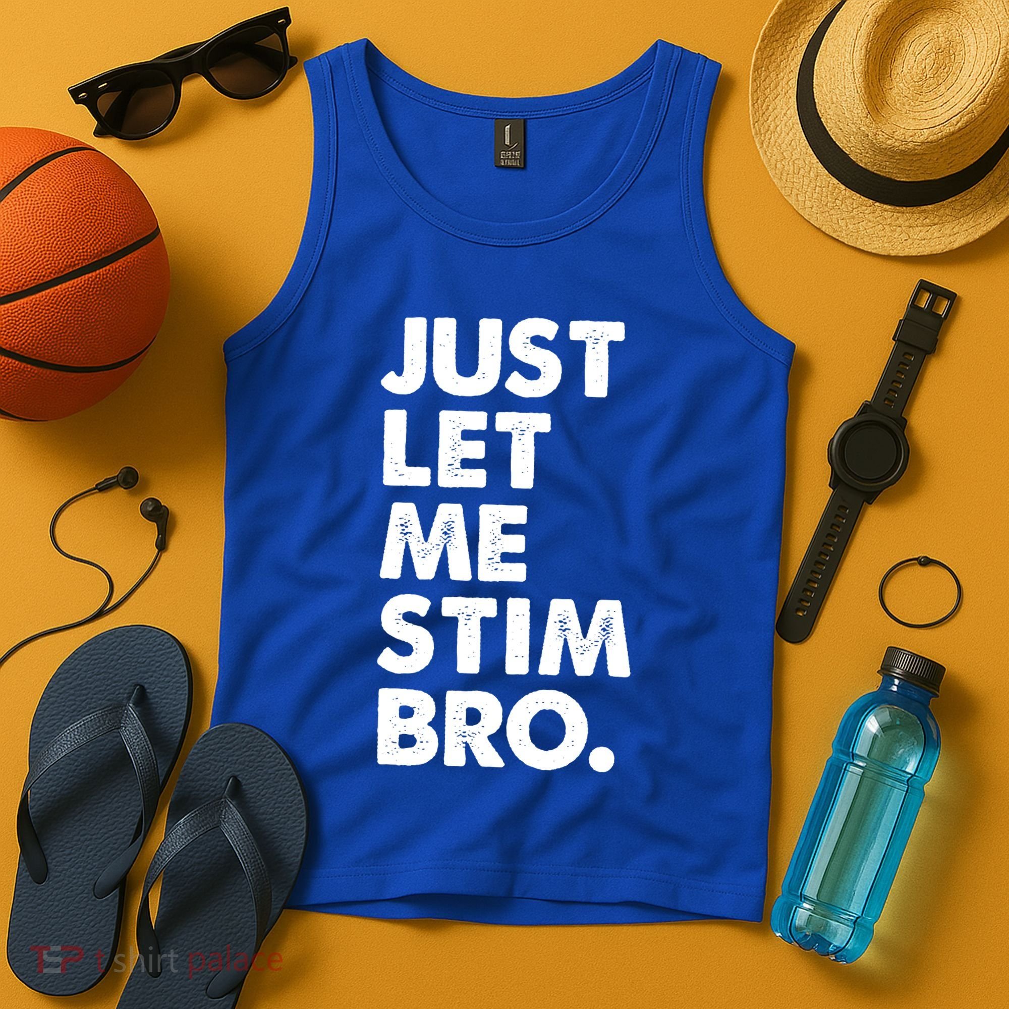 Just Let Me Stim Bro Autism Awareness Tank Top