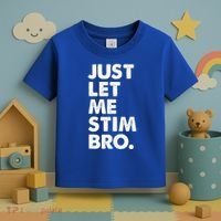 Just Let Me Stim Bro Autism Awareness Toddler T-Shirt thumb 3