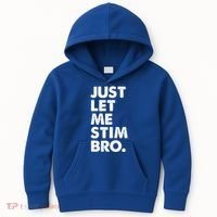 Just Let Me Stim Bro Autism Awareness Kids Hoodie thumb 0