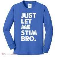 Just Let Me Stim Bro Autism Awareness Kids Long Sleeve Shirt thumb 0