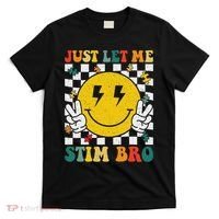 Just Let Me Stim Bro Groovy Autism Awareness Autism Boy T-Shirt thumb 0
