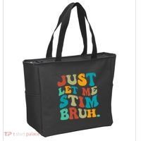 Just Let Me Stim Bruh Funny Meme Autism Awareness Tote Bag thumb 2