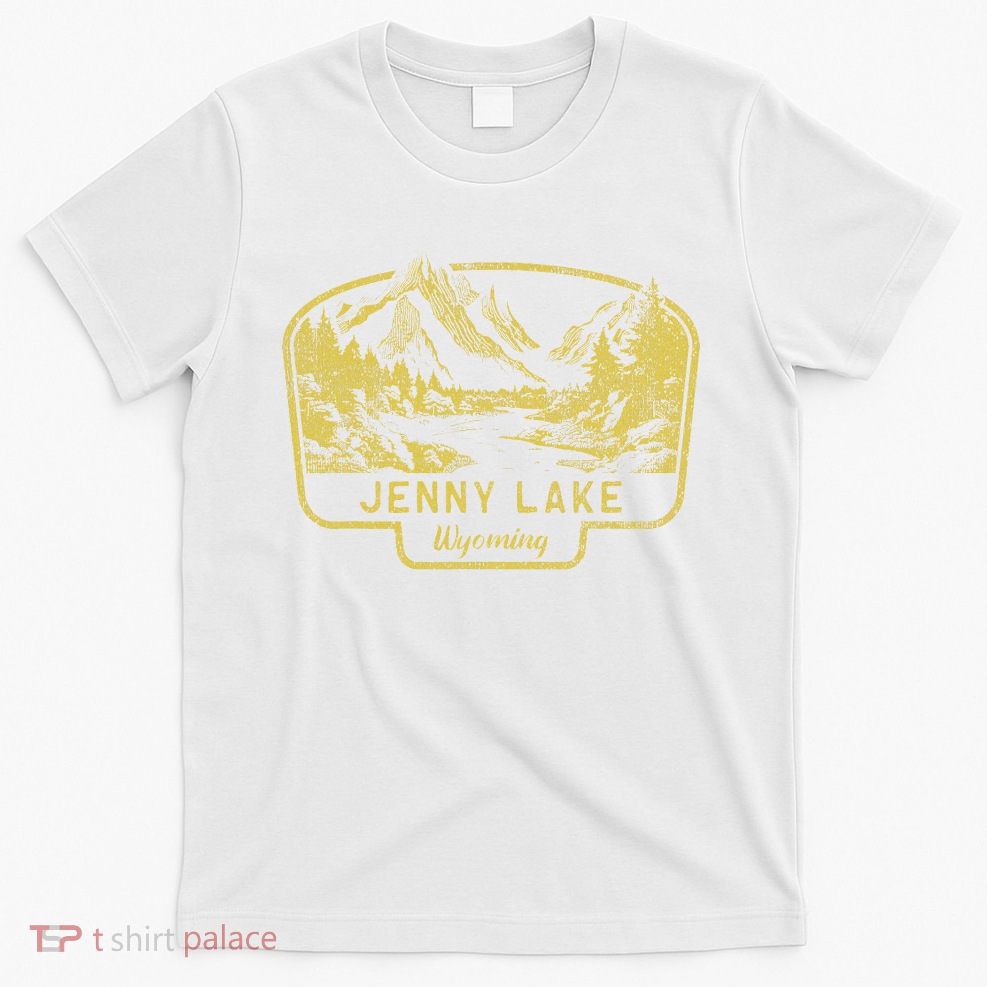 Jenny Lake Mountains Wyoming Hiking Outdoors Vintage T-Shirt