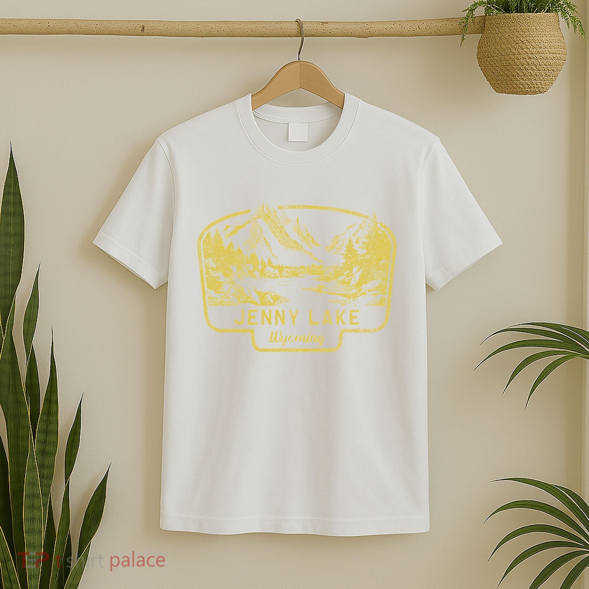 Jenny Lake Mountains Wyoming Hiking Outdoors Vintage T-Shirt