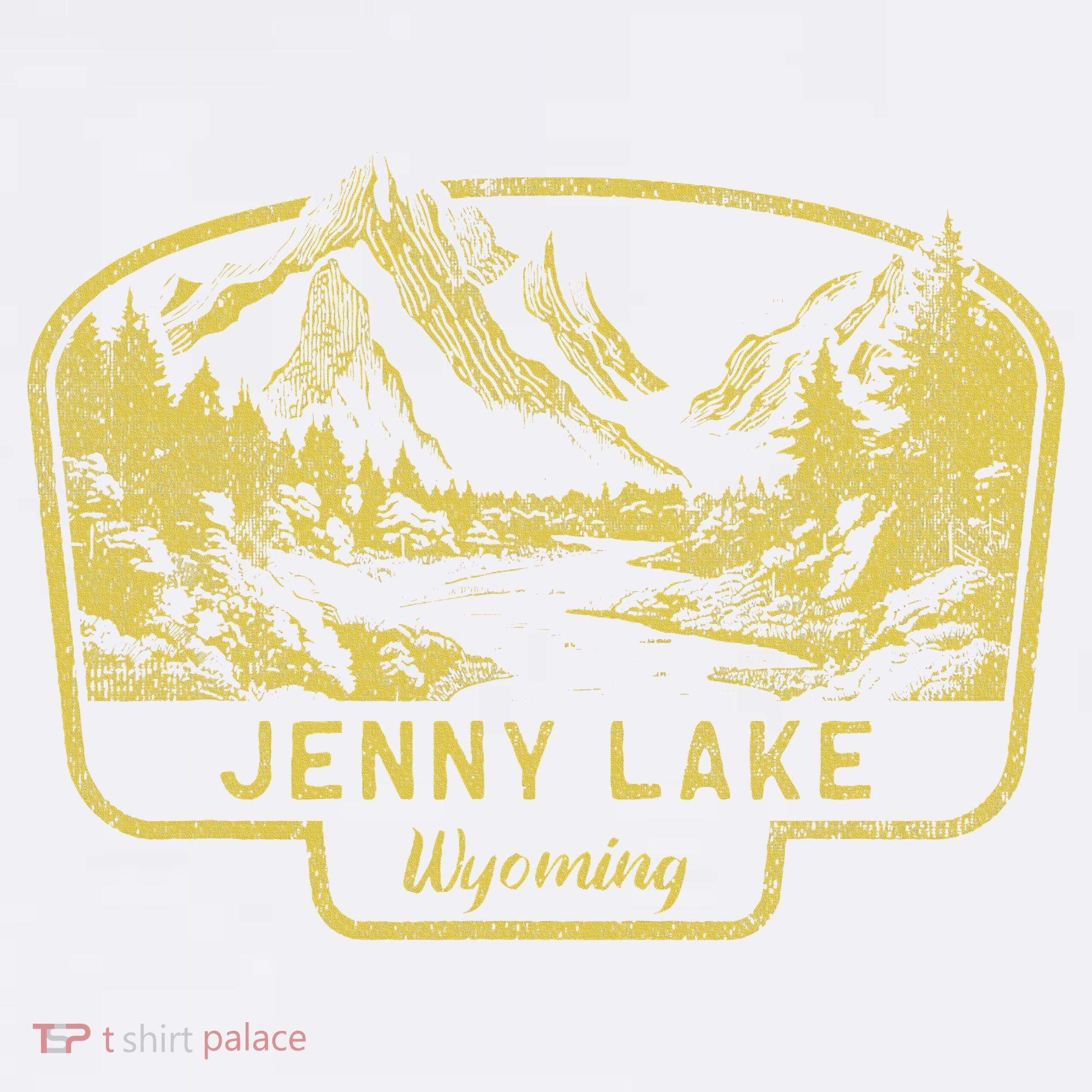 Jenny Lake Mountains Wyoming Hiking Outdoors Vintage T-Shirt