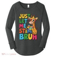 Just Let Me Stim Bro Autistic Giraffe Autism Awareness Women's Perfect Tri Tunic Long Sleeve Shirt thumb 0