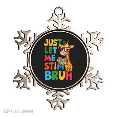 Just Let Me Stim Bro Autistic Giraffe Autism Awareness Ornament