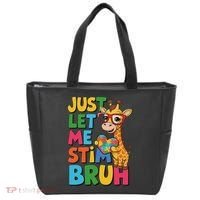 Just Let Me Stim Bro Autistic Giraffe Autism Awareness Tote Bag thumb 0