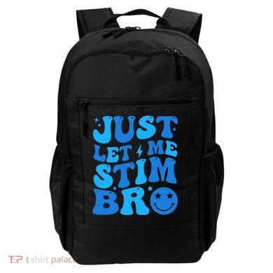 Just Let Me Stim Bro Smile Face Retro Backpack