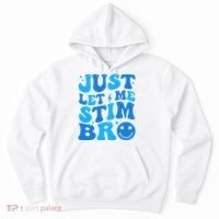 Just Let Me Stim Bro Smile Face Retro Hoodie thumb 0