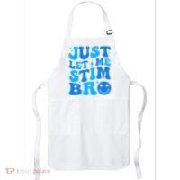 Just Let Me Stim Bro Smile Face Retro Apron thumb 0