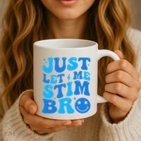 Just Let Me Stim Bro Smile Face Retro Coffee Mug thumb 3