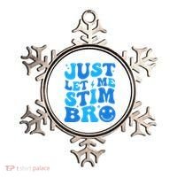Just Let Me Stim Bro Smile Face Retro Ornament thumb 0