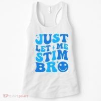 Just Let Me Stim Bro Smile Face Retro Women's Tank Top thumb 0