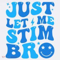 Just Let Me Stim Bro Smile Face Retro Baby Bodysuit thumb 2
