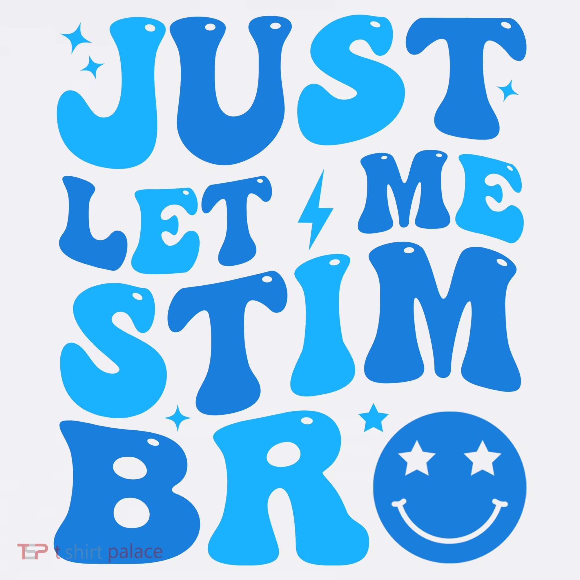 Just Let Me Stim Bro Smile Face Retro Baby Bodysuit