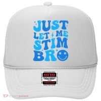 Just Let Me Stim Bro Smile Face Retro Hat thumb 0