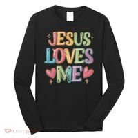Jesus Loves Me! Christian Back To School Long Sleeve Shirt thumb 0