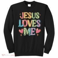 Jesus Loves Me! Christian Back To School Sweatshirt thumb 0
