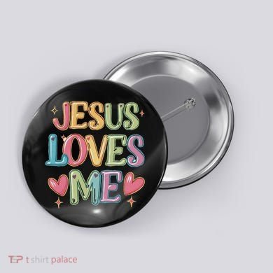 Jesus Loves Me! Christian Back To School Button