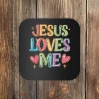 Jesus Loves Me! Christian Back To School Coaster thumb 0
