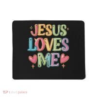 Jesus Loves Me! Christian Back To School Mousepad thumb 0