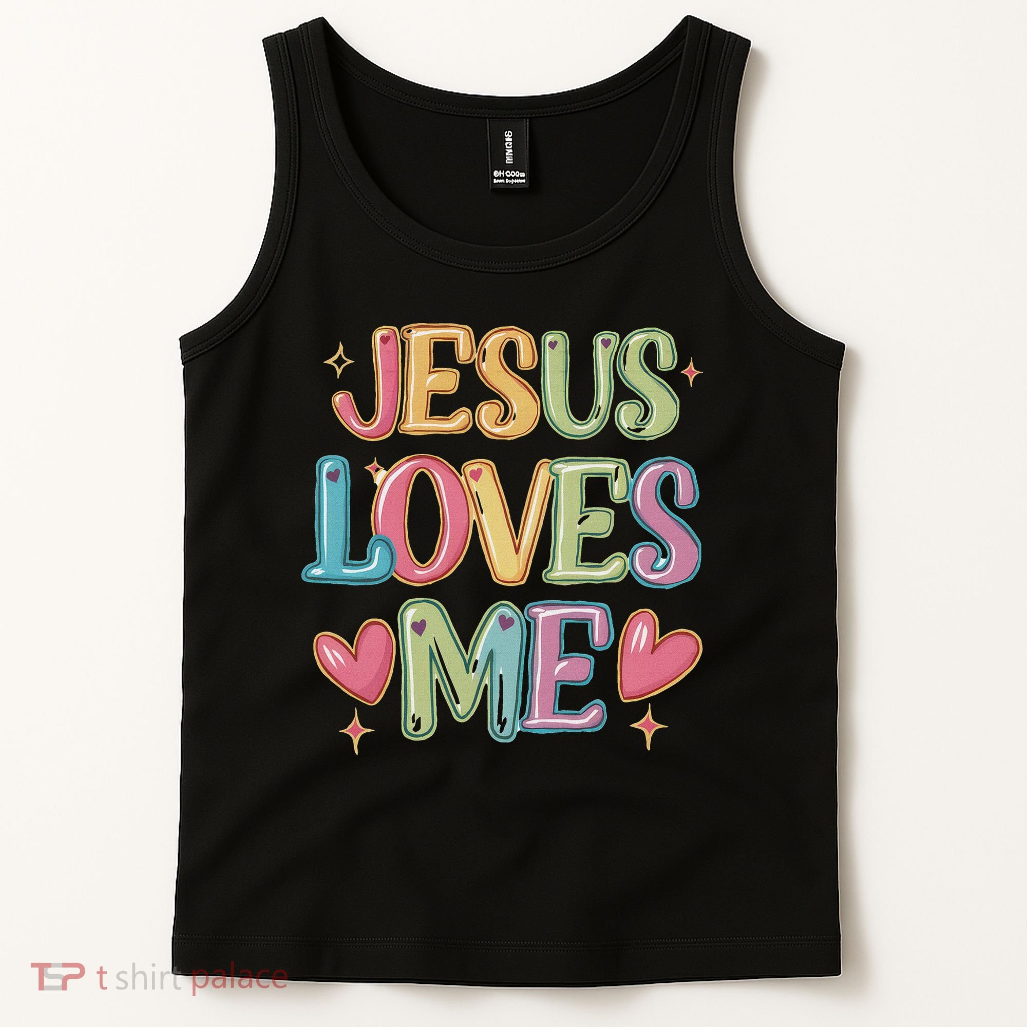 Jesus Loves Me! Christian Back To School Tank Top