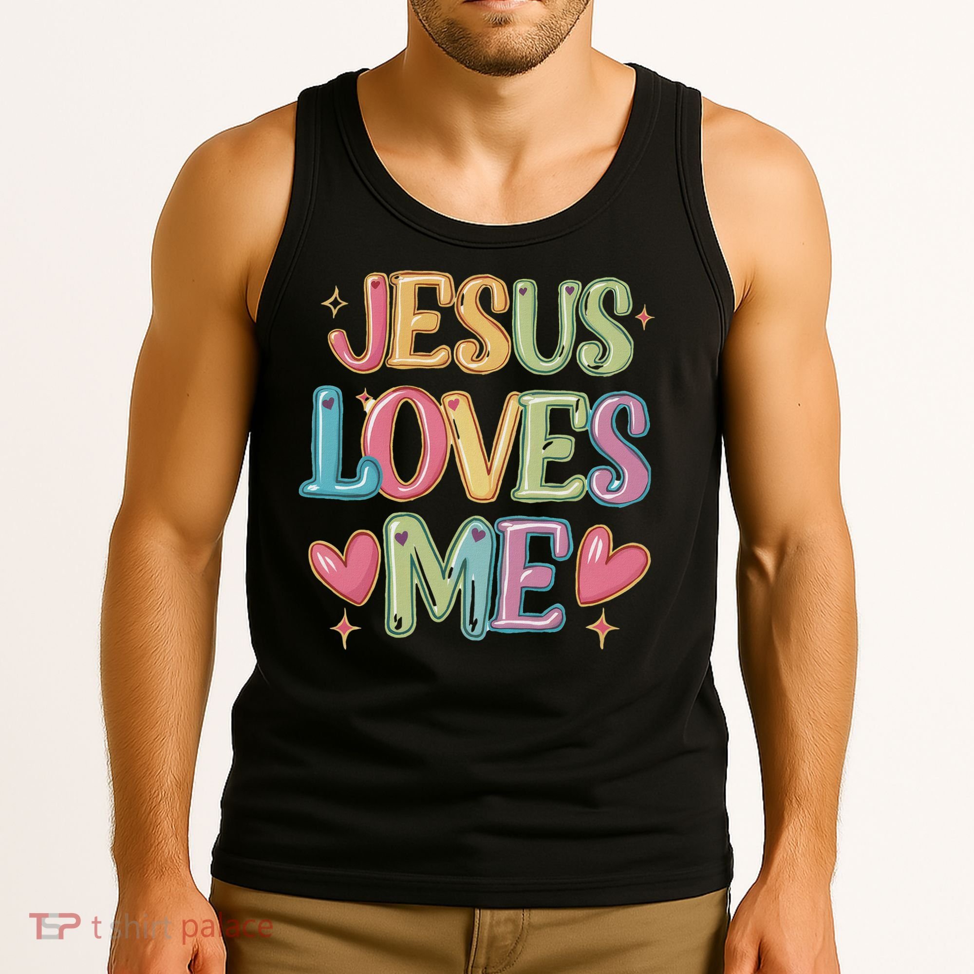 Jesus Loves Me! Christian Back To School Tank Top