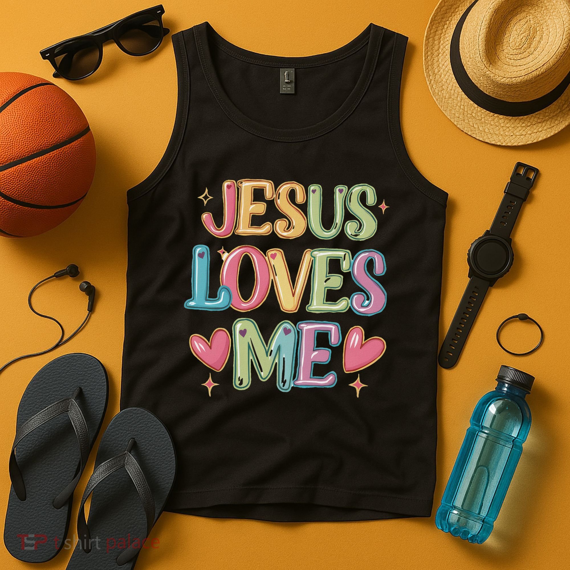 Jesus Loves Me! Christian Back To School Tank Top