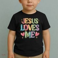 Jesus Loves Me! Christian Back To School Toddler T-Shirt thumb 2