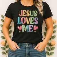Jesus Loves Me! Christian Back To School Women's T-Shirt thumb 2