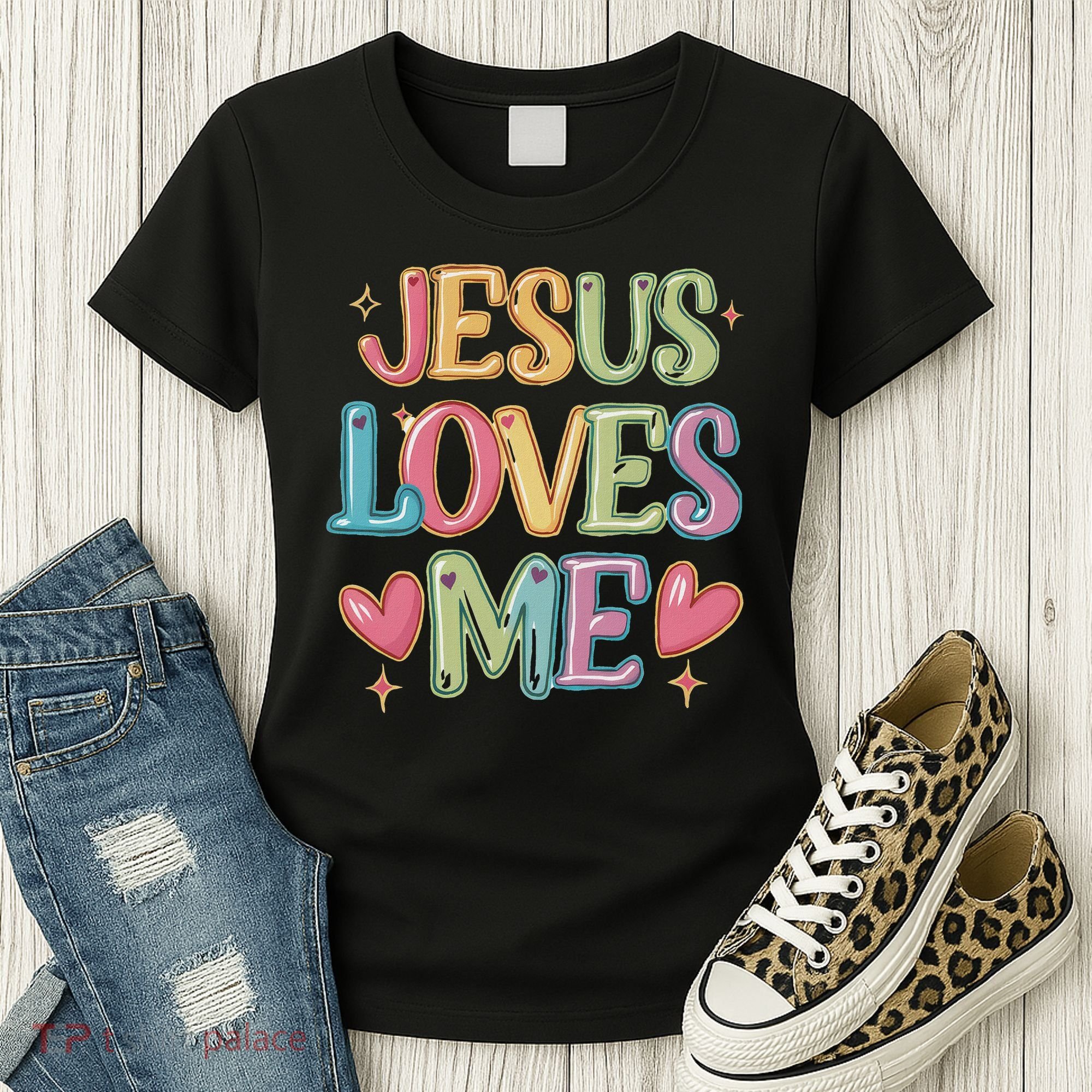 Jesus Loves Me! Christian Back To School Women's T-Shirt
