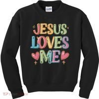 Jesus Loves Me! Christian Back To School Kids Sweatshirt thumb 0